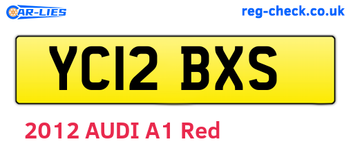 YC12BXS are the vehicle registration plates.
