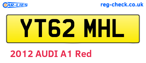 YT62MHL are the vehicle registration plates.