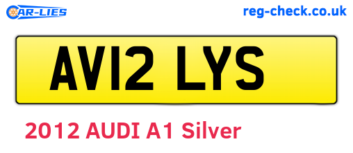 AV12LYS are the vehicle registration plates.