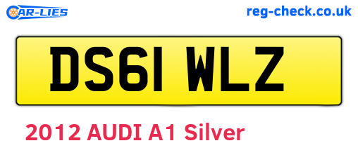DS61WLZ are the vehicle registration plates.