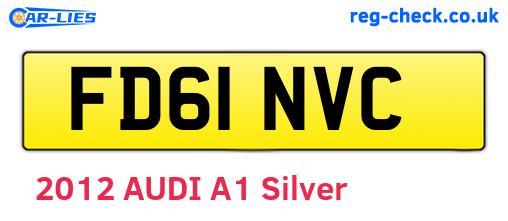 FD61NVC are the vehicle registration plates.