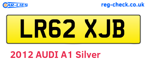 LR62XJB are the vehicle registration plates.