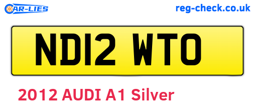 ND12WTO are the vehicle registration plates.