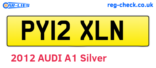 PY12XLN are the vehicle registration plates.