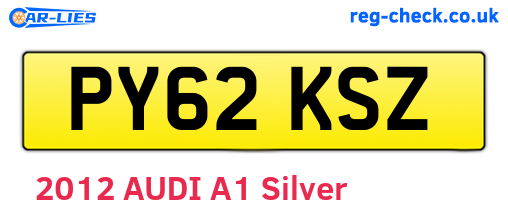 PY62KSZ are the vehicle registration plates.