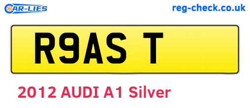 R9AST are the vehicle registration plates.