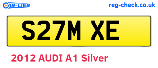 S27MXE are the vehicle registration plates.