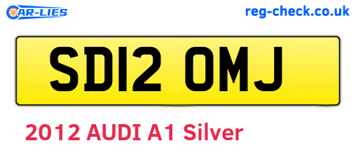 SD12OMJ are the vehicle registration plates.