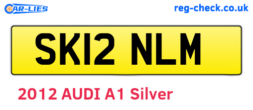 SK12NLM are the vehicle registration plates.