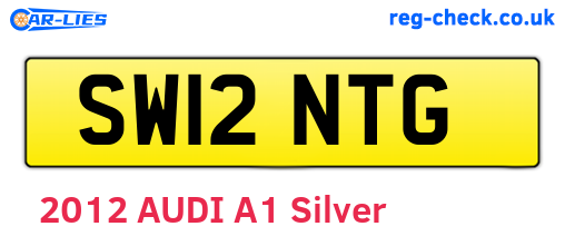 SW12NTG are the vehicle registration plates.