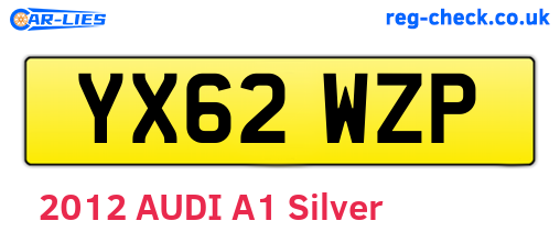 YX62WZP are the vehicle registration plates.