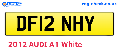 DF12NHY are the vehicle registration plates.