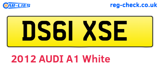 DS61XSE are the vehicle registration plates.