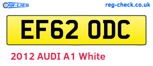 EF62ODC are the vehicle registration plates.