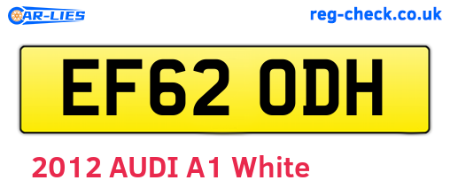 EF62ODH are the vehicle registration plates.
