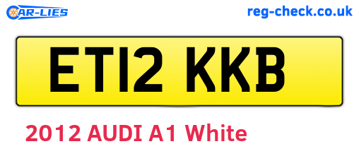 ET12KKB are the vehicle registration plates.