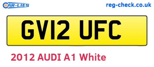 GV12UFC are the vehicle registration plates.
