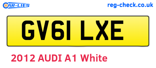 GV61LXE are the vehicle registration plates.
