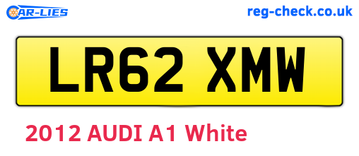 LR62XMW are the vehicle registration plates.
