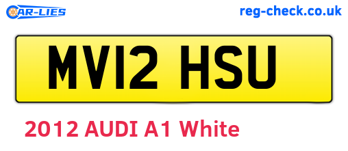 MV12HSU are the vehicle registration plates.