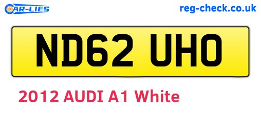 ND62UHO are the vehicle registration plates.