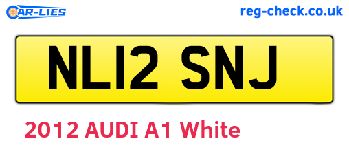 NL12SNJ are the vehicle registration plates.