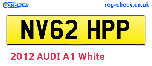 NV62HPP are the vehicle registration plates.