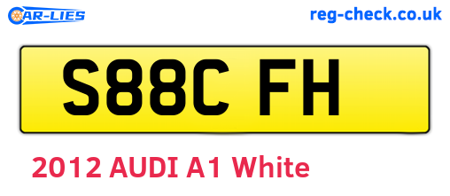 S88CFH are the vehicle registration plates.