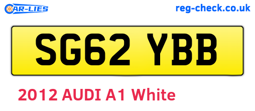 SG62YBB are the vehicle registration plates.