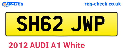 SH62JWP are the vehicle registration plates.