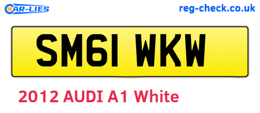 SM61WKW are the vehicle registration plates.