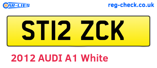 ST12ZCK are the vehicle registration plates.