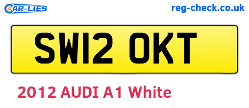 SW12OKT are the vehicle registration plates.