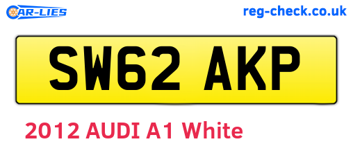 SW62AKP are the vehicle registration plates.