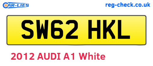 SW62HKL are the vehicle registration plates.
