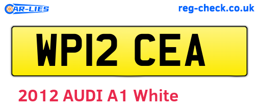 WP12CEA are the vehicle registration plates.