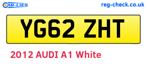 YG62ZHT are the vehicle registration plates.
