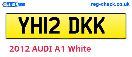 YH12DKK are the vehicle registration plates.