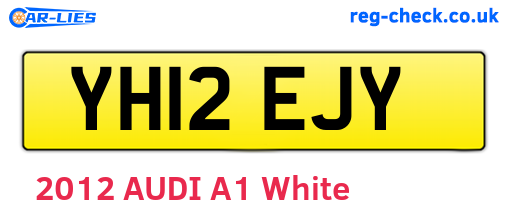YH12EJY are the vehicle registration plates.