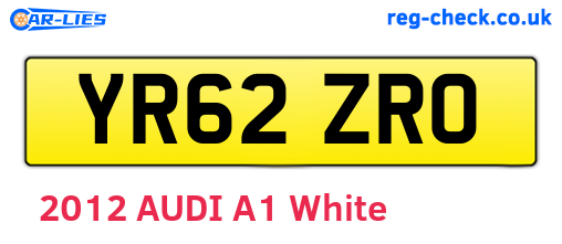 YR62ZRO are the vehicle registration plates.