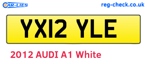 YX12YLE are the vehicle registration plates.