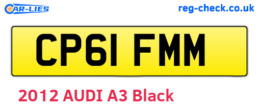 CP61FMM are the vehicle registration plates.