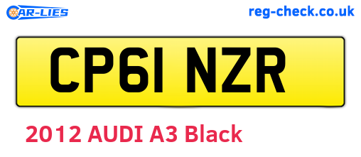 CP61NZR are the vehicle registration plates.
