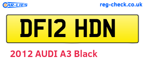 DF12HDN are the vehicle registration plates.