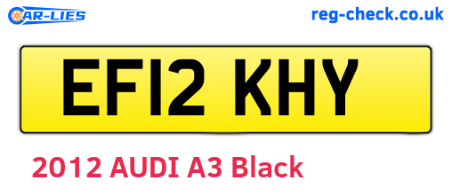 EF12KHY are the vehicle registration plates.