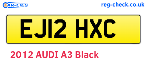 EJ12HXC are the vehicle registration plates.