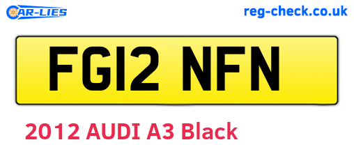 FG12NFN are the vehicle registration plates.