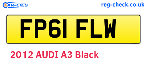 FP61FLW are the vehicle registration plates.