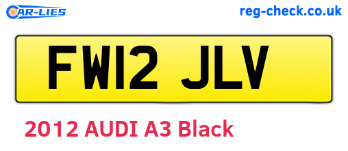 FW12JLV are the vehicle registration plates.