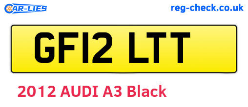 GF12LTT are the vehicle registration plates.